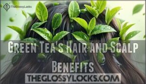green tea's hair and scalp benefits
