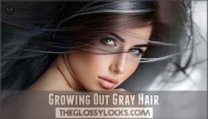 growing out gray hair