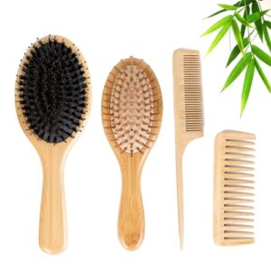 Hair Brushes Set, Boar Bristle B0DPZ7GKYZ