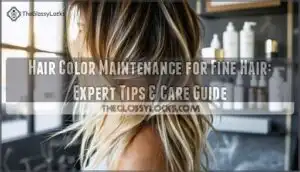 hair color maintenance for fine hair
