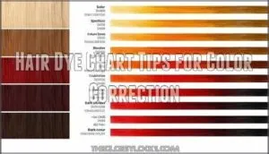 hair dye chart tips for color correction