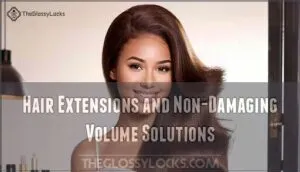 hair extensions and non-damaging volume solutions