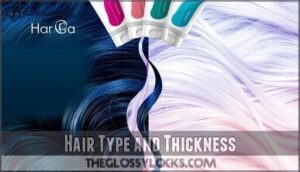 hair type and thickness