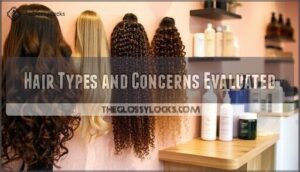hair types and concerns evaluated