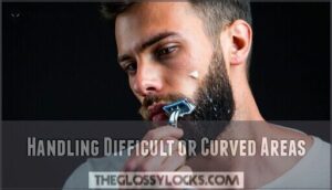 handling difficult or curved areas