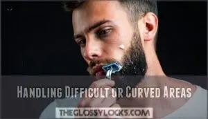 handling difficult or curved areas