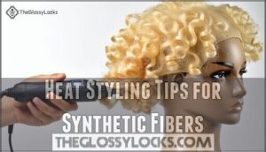 heat styling tips for synthetic fibers