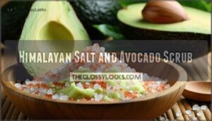 himalayan salt and avocado scrub