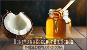 honey and coconut oil scrub