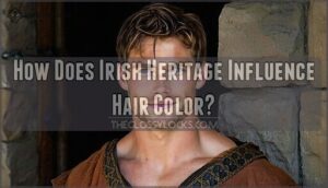 how does irish heritage influence hair color