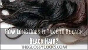 how long does it take to bleach black hair