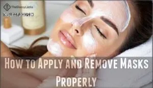 how to apply and remove masks properly
