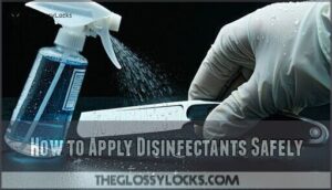 how to apply disinfectants safely