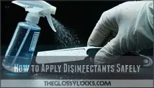 how to apply disinfectants safely