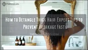 how to detangle thick hair