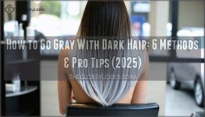 how to go gray with dark hair