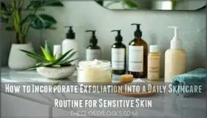 how to incorporate exfoliation into a daily skincare routine for sensitive skin