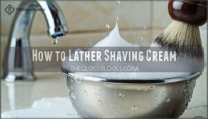 how to lather shaving cream