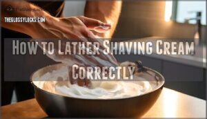 how to lather shaving cream correctly