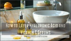 how to layer hyaluronic acid and vitamin c serums