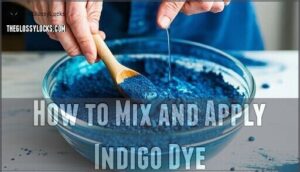 how to mix and apply indigo dye