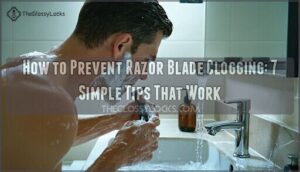how to prevent razor blade clogging