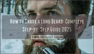 how to shave a long beard