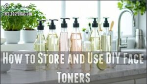 how to store and use diy face toners