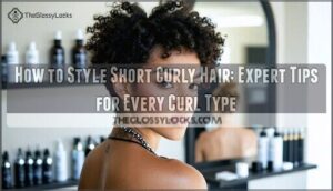 how to style short curly hair
