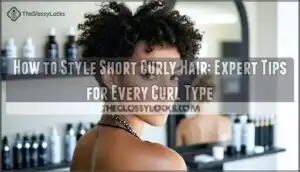 how to style short curly hair