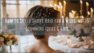 how to style short hair for a wedding