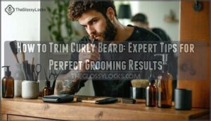 how to trim curly beard