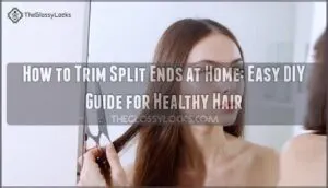 how to trim split ends at home