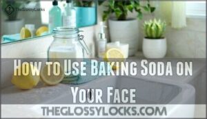 how to use baking soda on your face