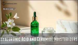 hyaluronic acid and ceramide moisturizers