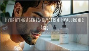 hydrating agents: glycerin, hyaluronic acid