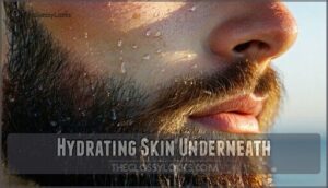 hydrating skin underneath