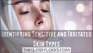 identifying sensitive and irritated skin types