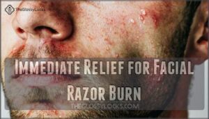 immediate relief for facial razor burn