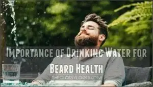importance of drinking water for beard health