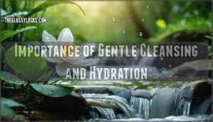 importance of gentle cleansing and hydration