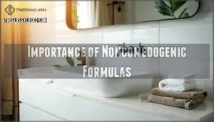 importance of noncomedogenic formulas