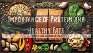 importance of protein and healthy fats