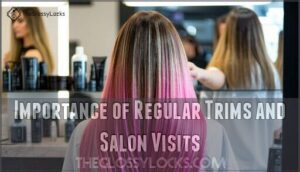 importance of regular trims and salon visits