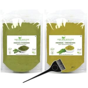 Indigo Powder Organic and Black B09J1PSDQR