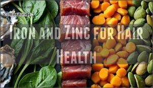 iron and zinc for hair health