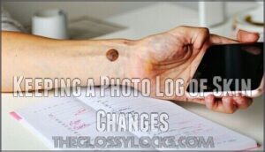 keeping a photo log of skin changes