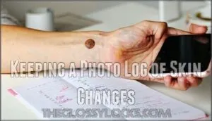 keeping a photo log of skin changes