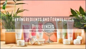 key ingredients and formulation differences