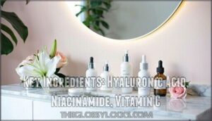 key ingredients: hyaluronic acid, niacinamide, vitamin c
